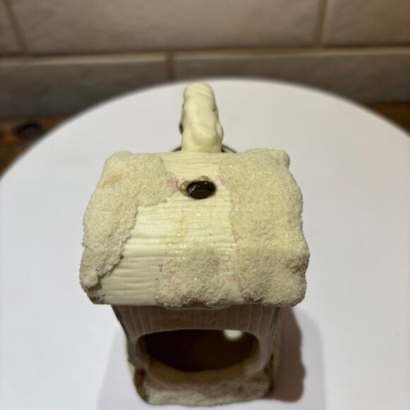 Bombay Company Christmas Santa Train White Porcelain 3 piece candle Votives - Picture 9 of 17